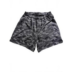 lululemon's men's 6" Surge Shorts in Gray Camouflage size Medium